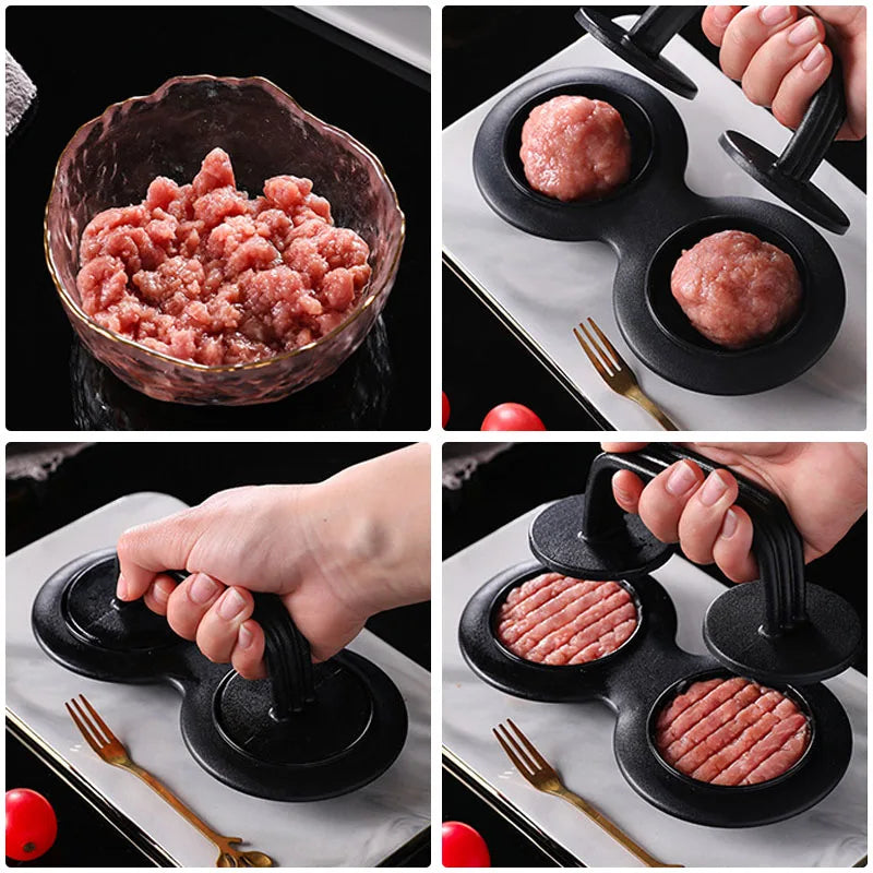 Sikunuo | Ultimate Double Grid Burger Rice Ball Molding Gadget