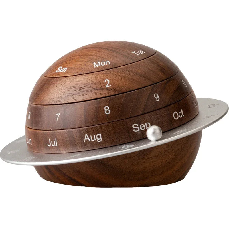Sikunuo | Cosmic Cycle Minimalist Rotating Wooden Calendar