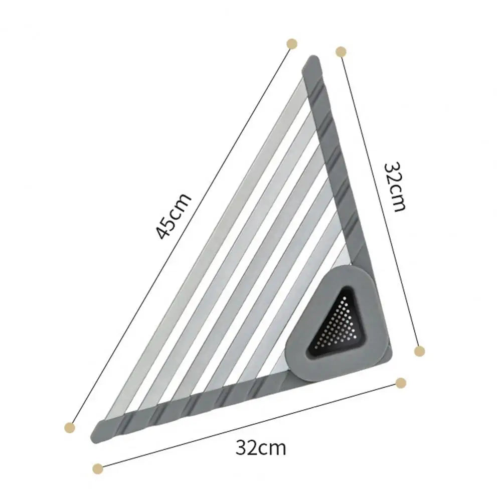Sikunuo | Triangle Slip-Resistant Sink Corner Storage Shelf Rack