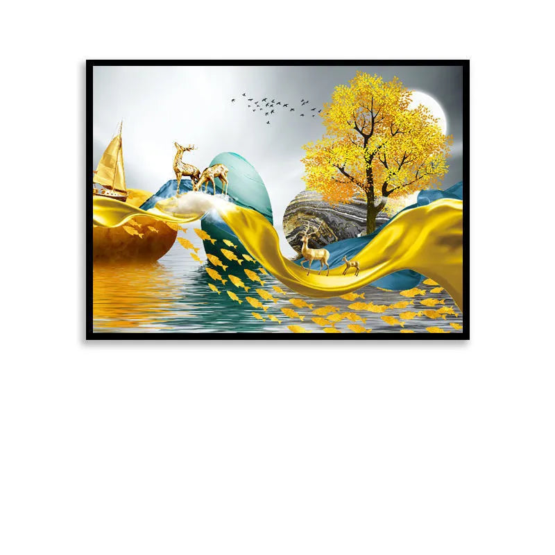 Sikunuo | Art View Elegant Canvas Electric Box Cover
