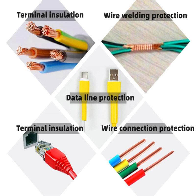 Sikunuo | 530Pcs Colored Insulated DIY Cable Fix Kit