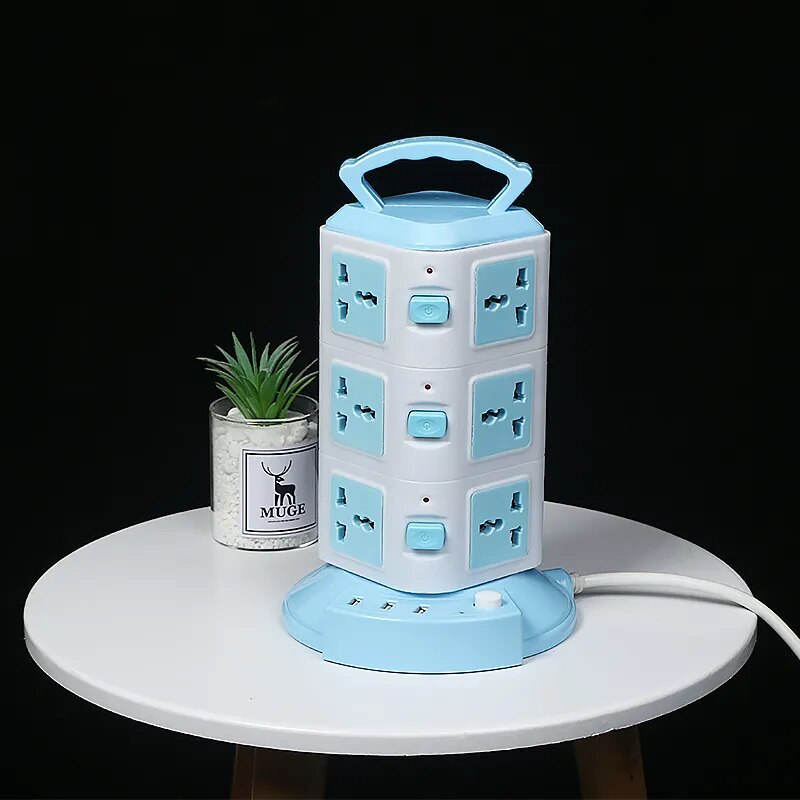 Sikunuo | Tower Design Surge Protector Vertical Power Strip