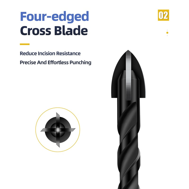 Sikunuo | Heavy-Duty Mega Ultimate Cross Hex Drill Bit Set