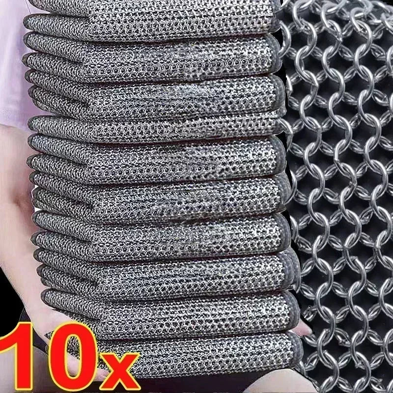 Sikunuo | Non-Stick Iron Wipe Double Layer Wire Cleaning Cloth