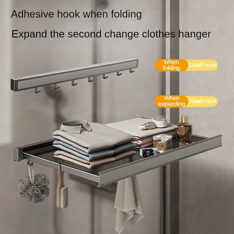 Sikunuo | Retractable Laundry Organizer Net Rack