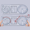 Sikunuo | Math Genius Multi-Angle Drawing Precision Ruler