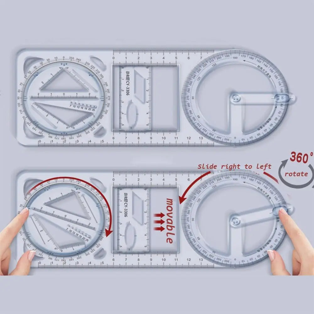 Sikunuo | Math Genius Multi-Angle Drawing Precision Ruler