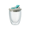 Sikunuo | Leak-Proof Double Wall Glass Transparent Mug