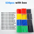 Sikunuo | 530Pcs Colored Insulated DIY Cable Fix Kit