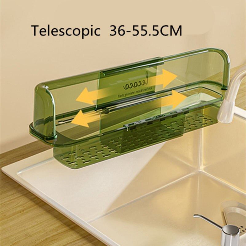 Sikunuo | Splash-Proof Telescopic Sink Storage Rack