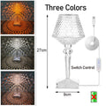 Sikunuo | Diamond Glow Rechargeable Crystal Table Lamp