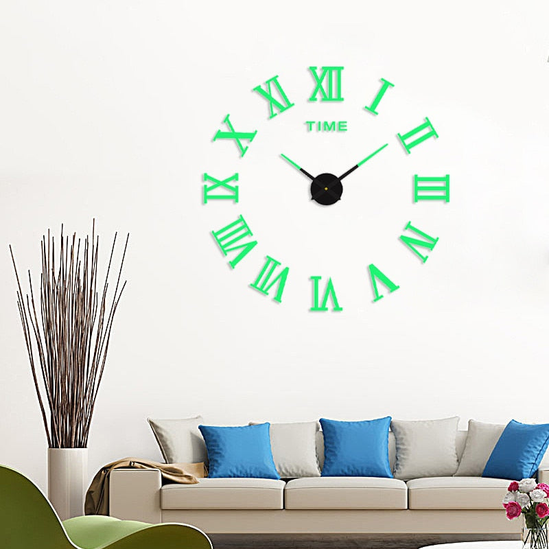 Sikunuo | 3D Luminous Silent Wall Clock