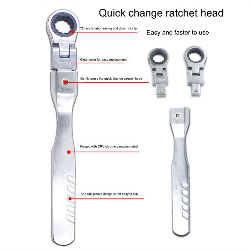 Sikunuo | Universal Hexagon Ratchet Tool Set