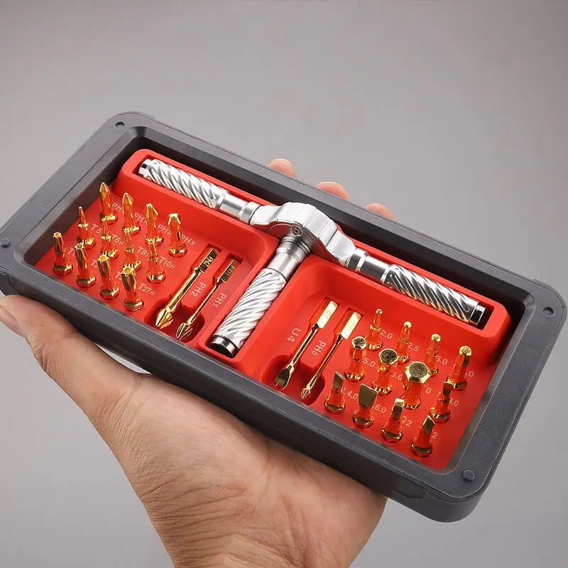 Sikunuo | Smart Twist Ease Multitool Ratchet Screwdriver Set