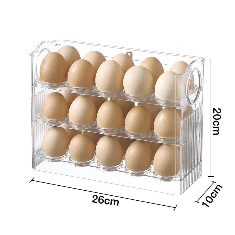 Sikunuo | Automatic Flip Egg Storage Rack