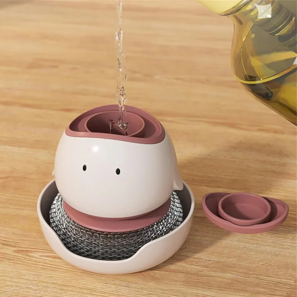 Sikunuo | Automatic Liquid Dispenser Dishwashing Brush