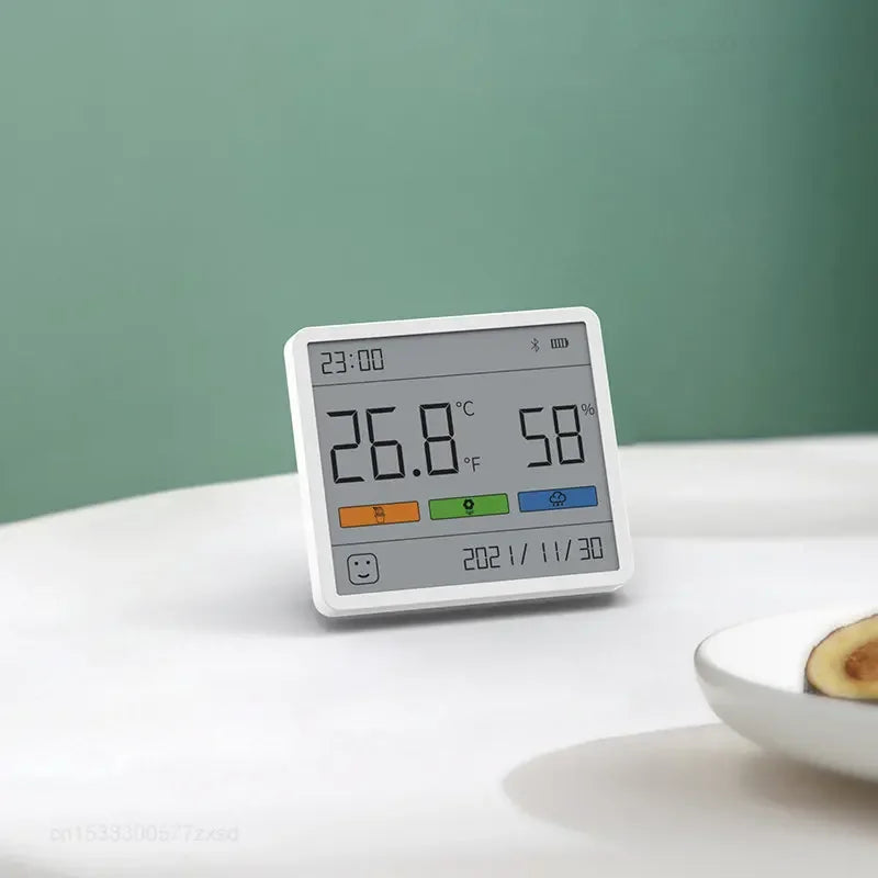 Sikunuo | All-in-One Indoor Humidity Meter Clock Digital Thermometer