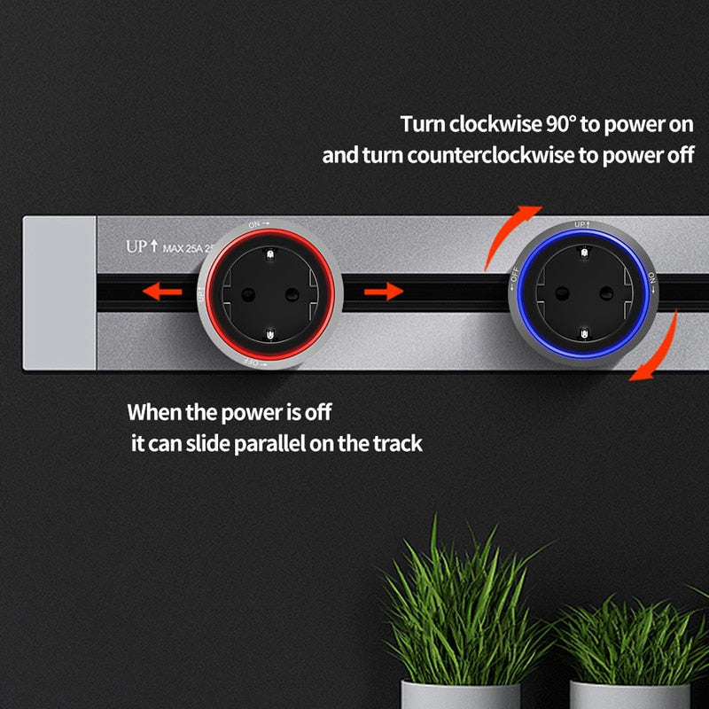 Sikunuo | Multiple Power Electric Extension Socket Track