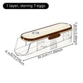 Sikunuo | Fridge Organizer Automatic Rolling Transparent Egg Storage Box