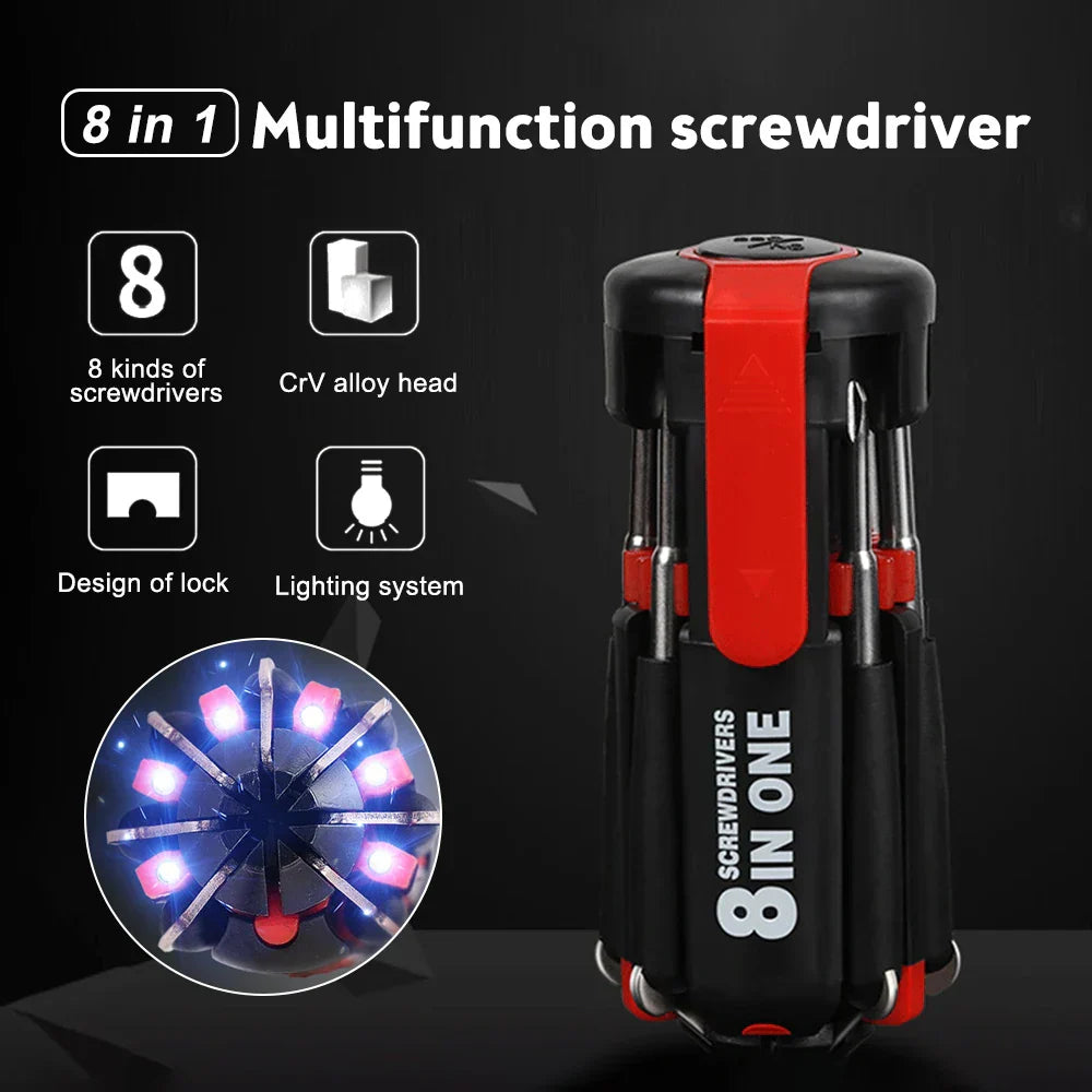 Sikunuo | Bright Fix 8in1 LED Multi-Tool Screwdriver