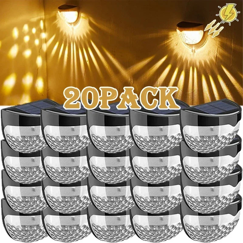 Sikunuo | Outdoor Waterproof Solar LED Patio Wall Lamp