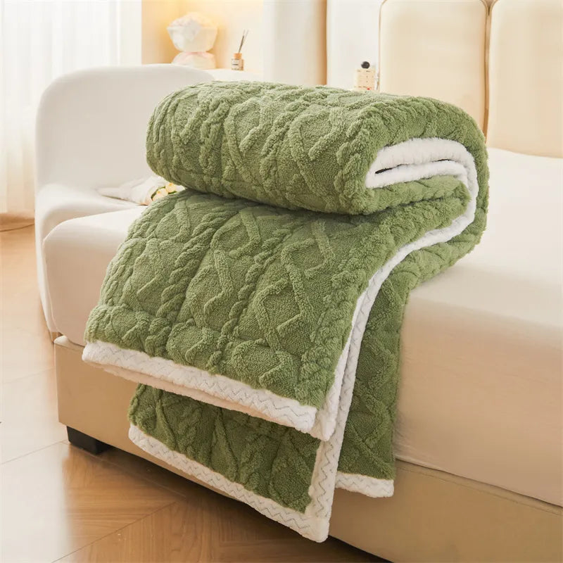 Sikunuo | Thick Warm Winter Blanket Mattress Pad