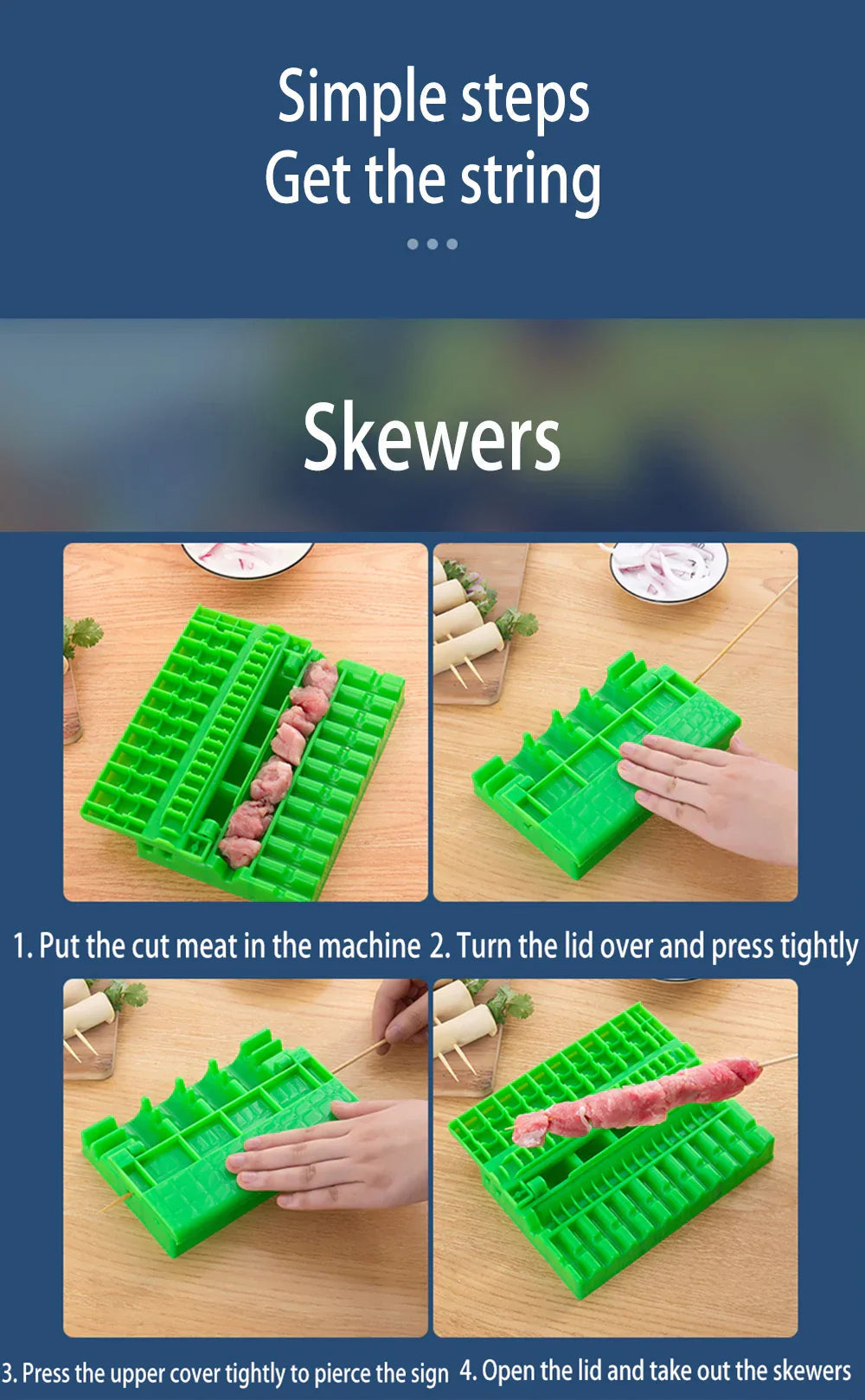 Sikunuo | All-in-One BBQ Meat Veggie Maker Kit
