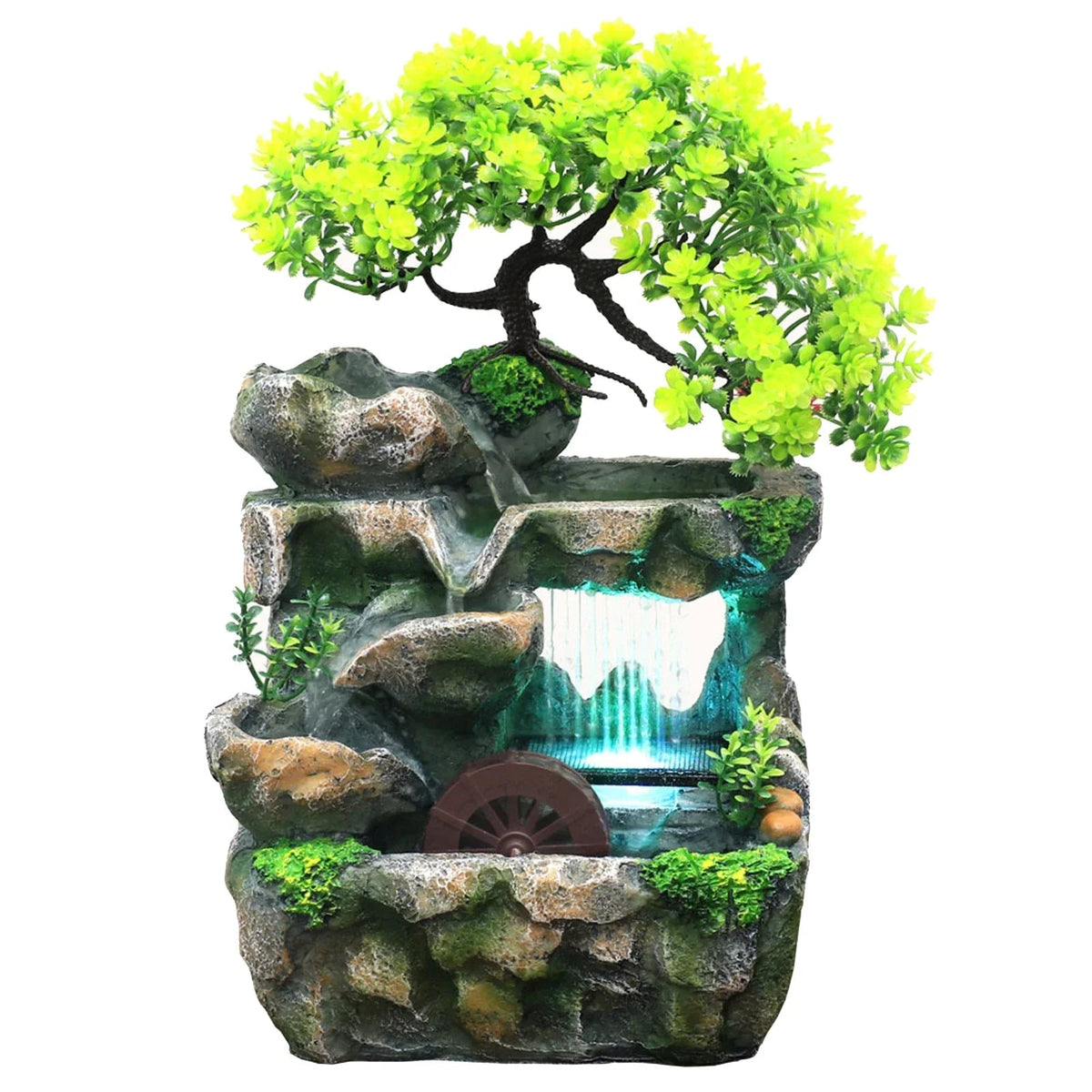 Sikunuo | Natural Mini Tree Waterfall Desk Fountain