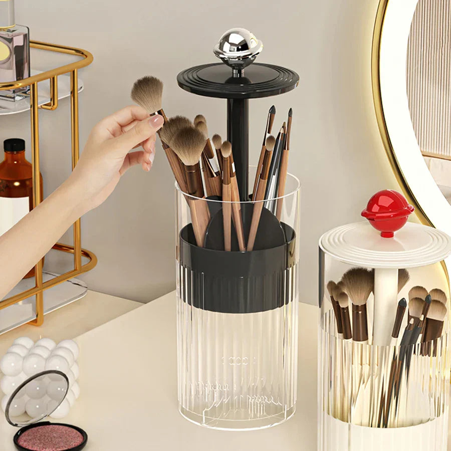 Sikunuo | Auto Lift & Luxe Makeup Brush Organizer