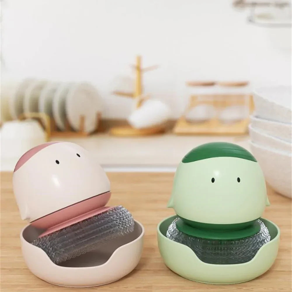 Sikunuo | Automatic Liquid Dispenser Dishwashing Brush