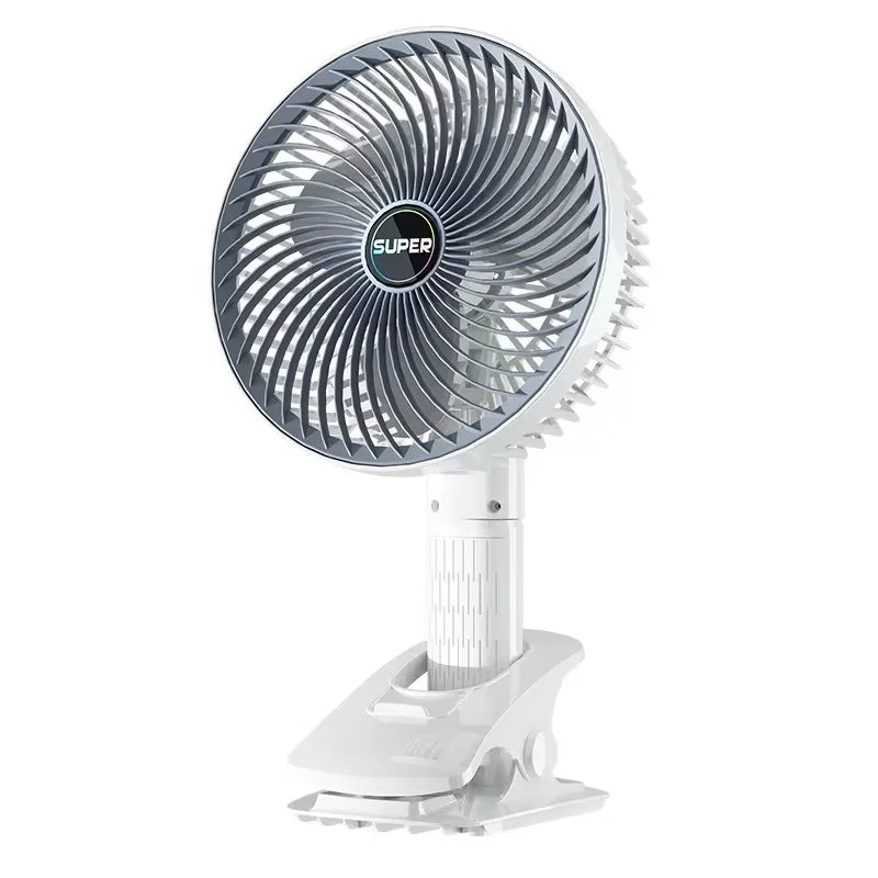 Sikunuo | Clip-on Portable Compact USB Rechargeable Cooling Fan