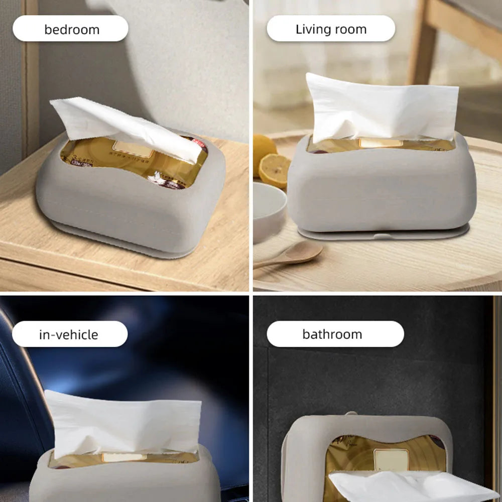 Sikunuo | Minimalist Design Suction Wall-Mounted Tissue Dispenser