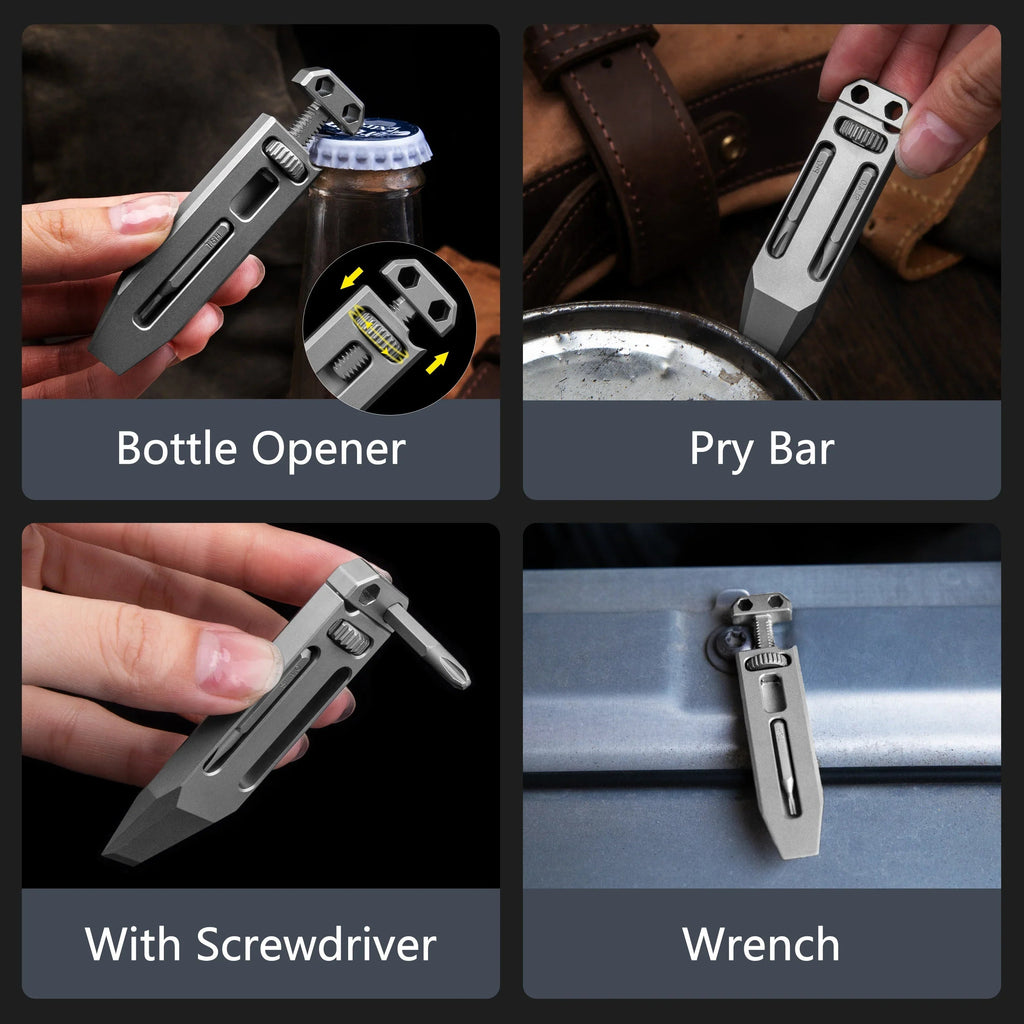 Sikunuo | Titanium Alloy Telescopic Camping EDC Multifunctional Tool