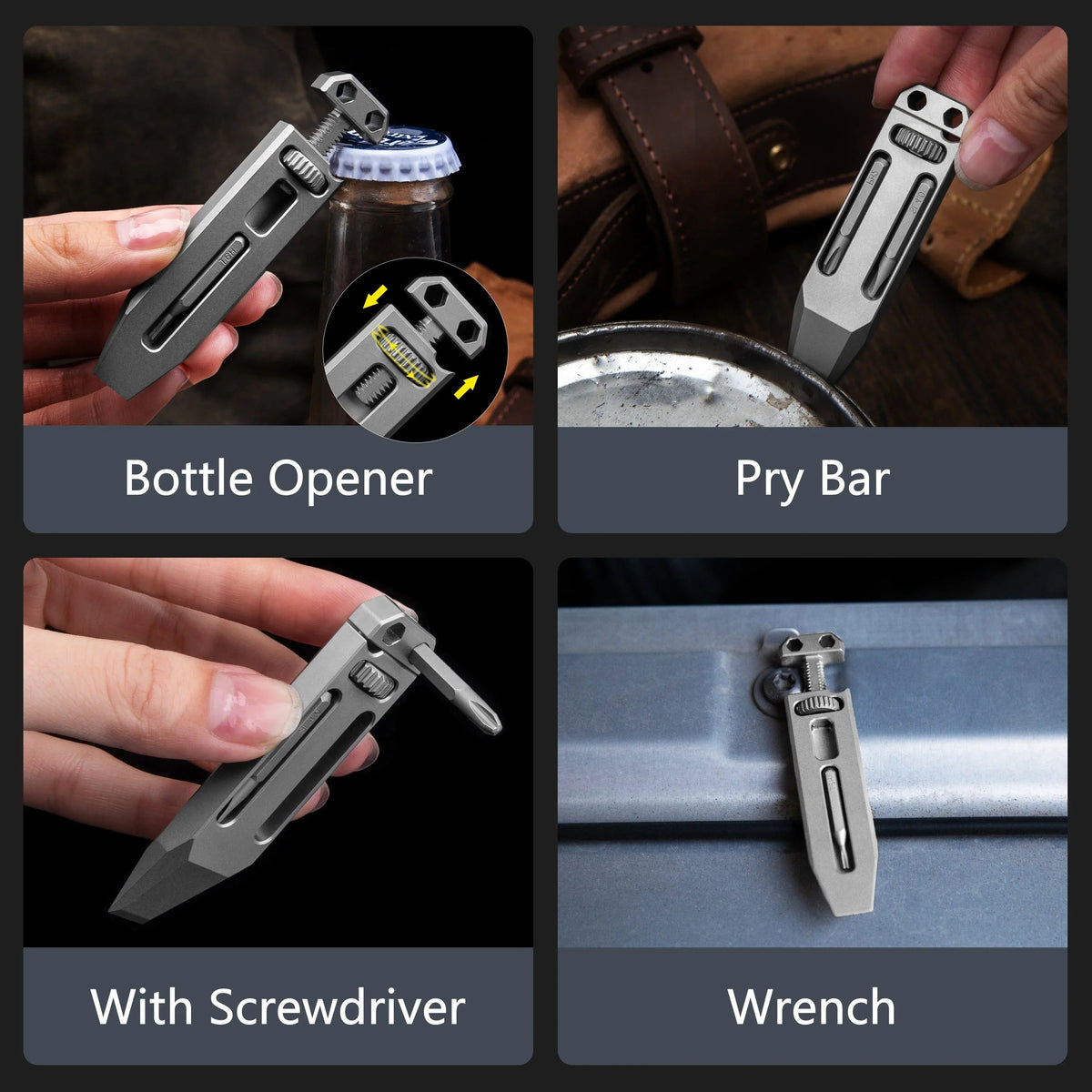 Sikunuo | Titanium Alloy Telescopic Camping EDC Multifunctional Tool