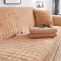 Sikunuo | Cozy Soft Thick Plush Non-Slip Sofa Cover