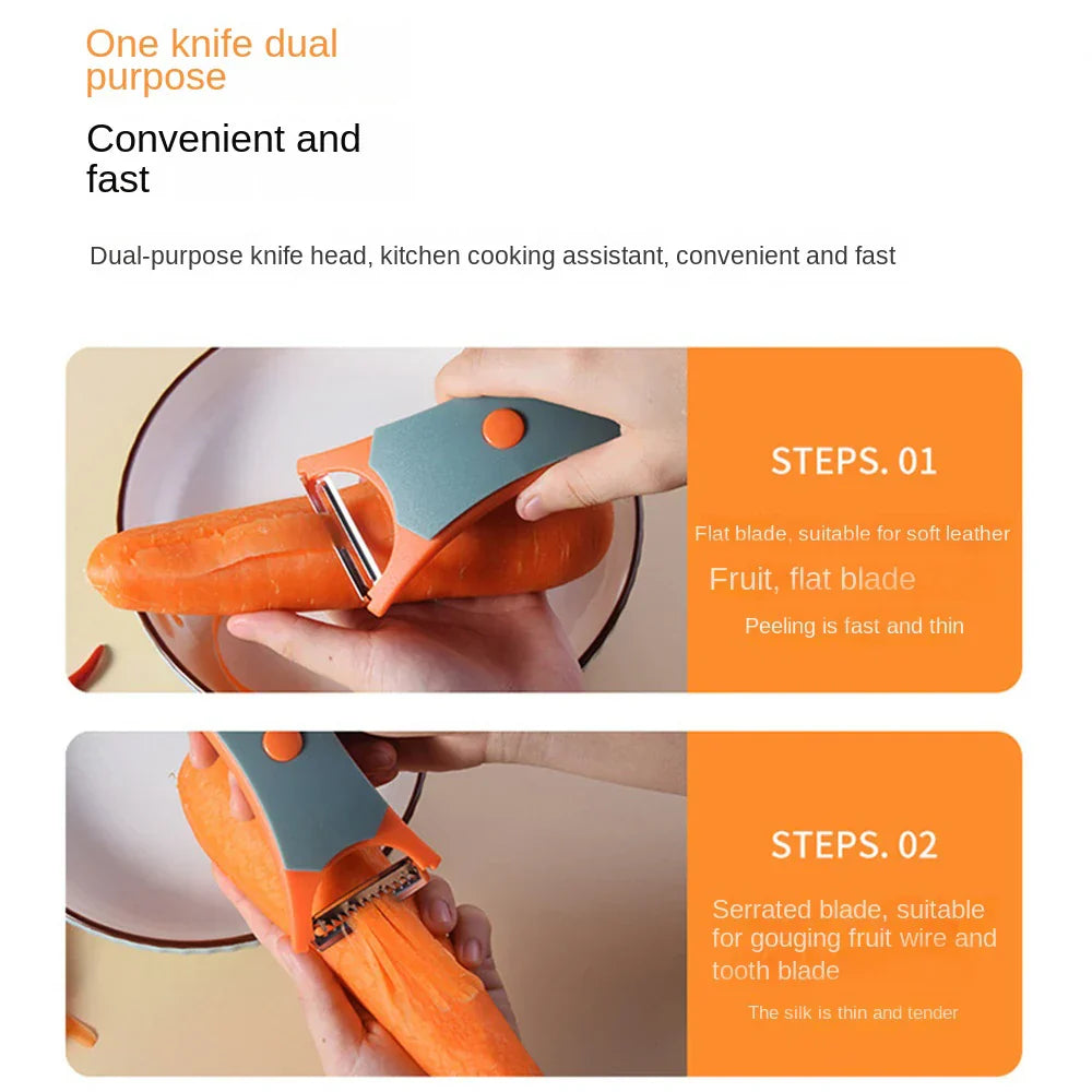 Sikunuo | Slice Ease Dual-Action Fruit & Veggie Peeler