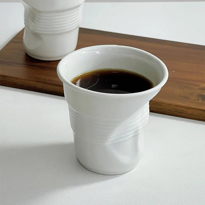 Sikunuo | Realistic Ceramic Bent Creative Mug