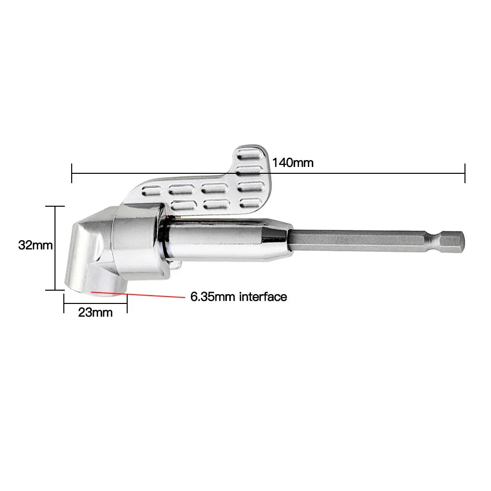 Sikunuo | 360 Degree Right Angle Drill Extension Tool
