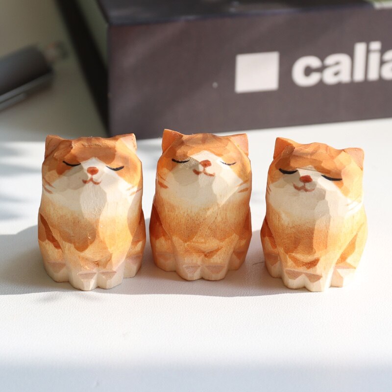 Sikunuo | Handmade Wooden Cute Pet Figurines