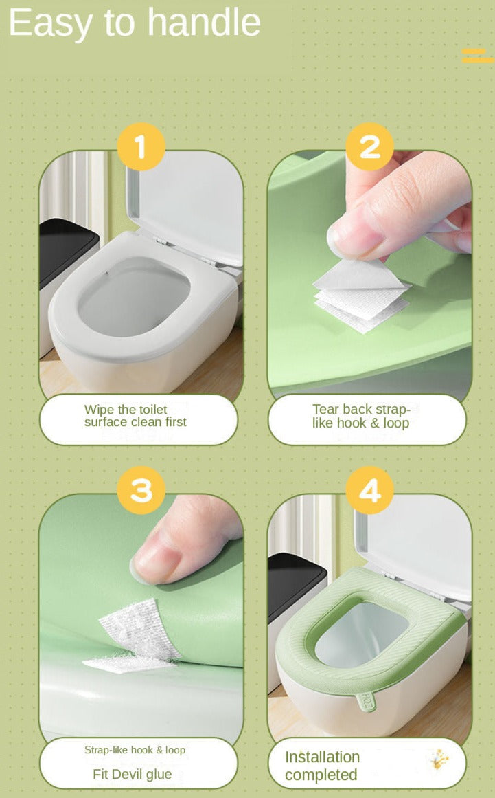 Sikunuo | Waterproof Soft Toilet Seat Cover Lifter