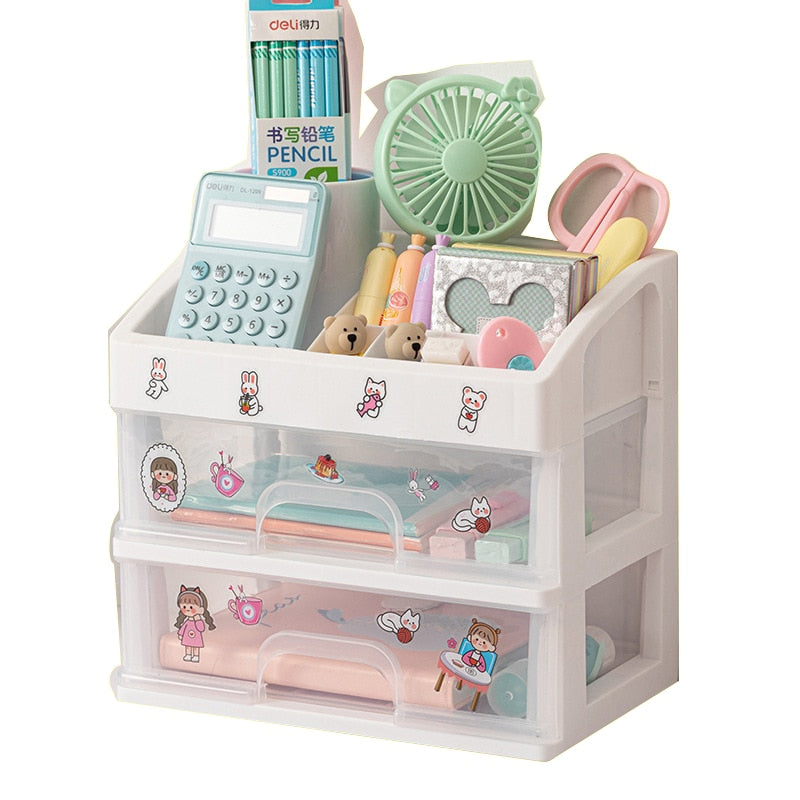 Sikunuo | Tidy Tower Desk Organizer Storage Box