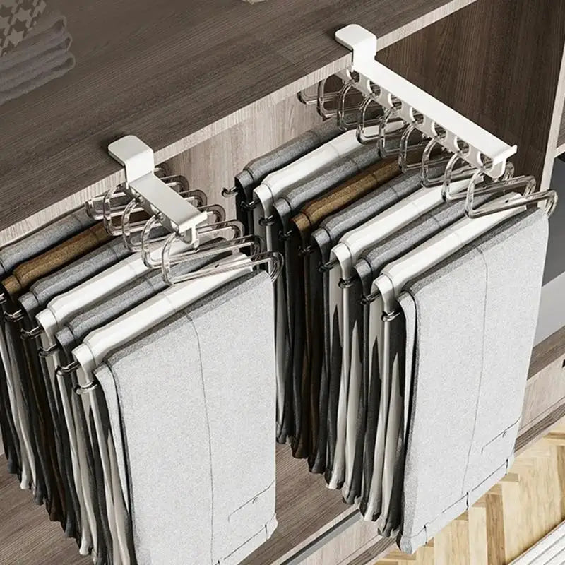 Sikunuo | Retractable Wardrobe Rail Closet Organizer Hanger