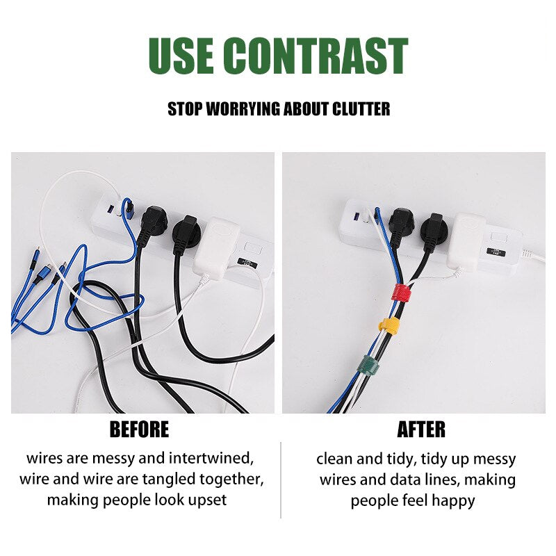 Sikunuo | Multicolor Separable Cable Organizer Ties