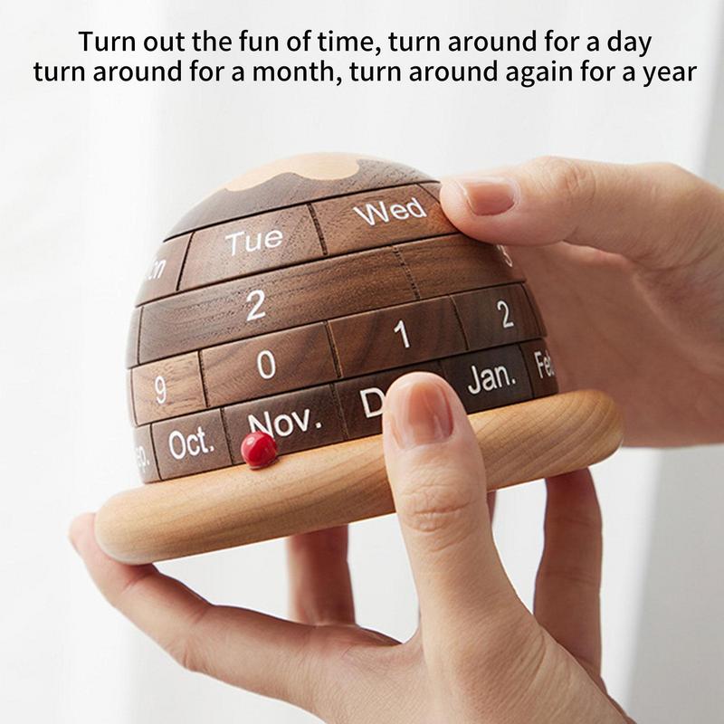 Sikunuo | Unique Planet Wooden Table Calendar