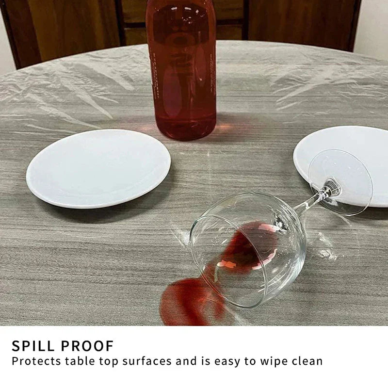 Sikunuo | Transparent PVC Waterproof Long Life Protective Table Cover