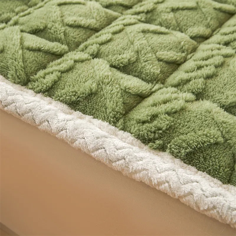 Sikunuo | Thick Warm Winter Blanket Mattress Pad