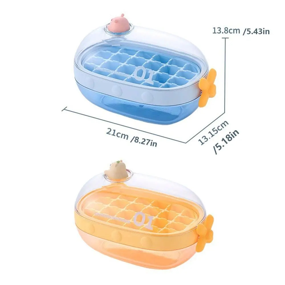 Sikunuo | Cute Cartoon Rotating Knob Ice Cube Tray