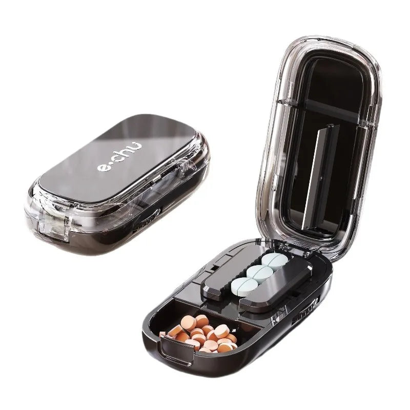 Sikunuo | Pocket Size Dustproof Pill Cutter Organizer