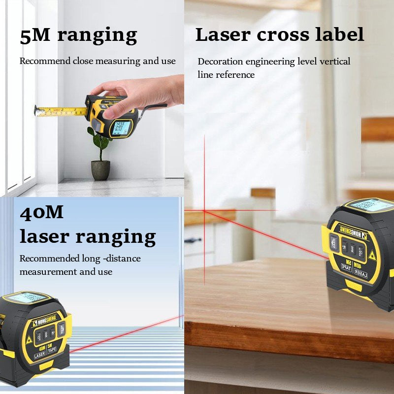 Sikunuo | 3in1 Ultimate Pro Laser Smart Tape Measure