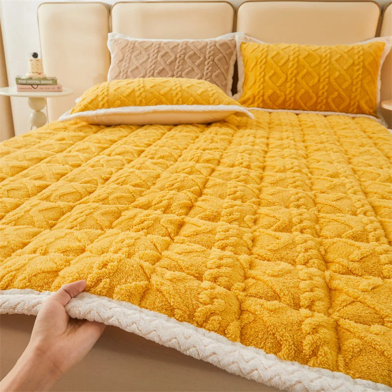 Sikunuo | Thick Warm Winter Blanket Mattress Pad